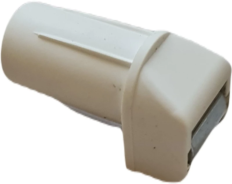 Mini-Gurtführung als Steckleitrolle, weiß, normal gelagert 31x30 mm Bohrung 19 mm