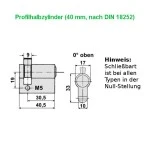 Miniatur - Schlüsseltaster Typ: MR1-1T mit 1 Tast-Kontakt (Impuls) IP 54