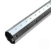 Achtkantstahlwelle SW 60, 0,6mm Wandstärke, Länge 1100 mm, aus feuerverzinktem Stahl