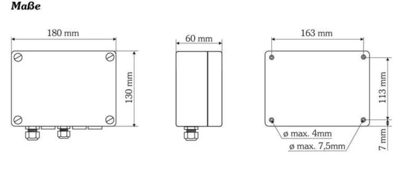 WITT 230V AC Auswerter für 1 x SIGNAL-Schaltleiste oder 1 x Einzugslichtschranke + Schlupftürkontakte