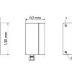 WITT 230V AC Auswerter für 2 x SIGNAL-Schaltleiste oder 2 x Einzugslichtschranke