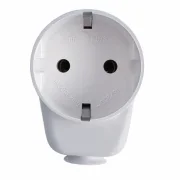 WTS -Kombi-Stecker mit Aufnahme für 1x Schuko-/Eurostecker und 1x Kabeleinführung, Farbe weiss