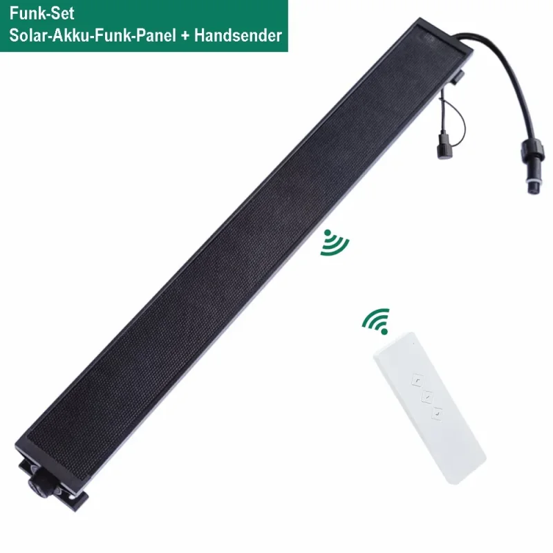 WTS -Solar-Akku-Funk-Panel - Set 12V/DC zur Versorgung der Gleichstrom-Rohrmotoren Serie DMG